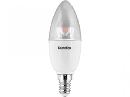 Эл. лампа светодиодная Camelion LED-C35-6.5W-CL/845/E14(Свеча 6.5Вт 220В, аналог 60Вт) уп.1/10/100
