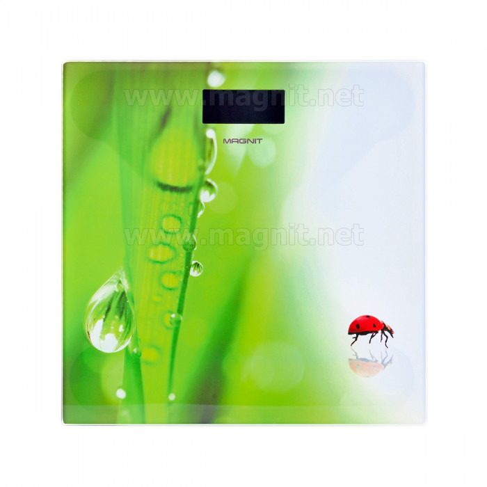Весы напольные Magnit RMX-6321 (стекло, LCD,зеленые) электронные