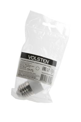 Volsten V03-РА-E27/Е14 переходник с цоколя Е27 на Е14,пластиковый 220V/4А
