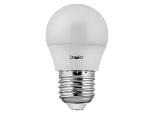 Эл. лампа светодиодная Camelion LED-G45- 7W-/830/E27(Шар 7Вт 220В, аналог 60Вт) уп.1/10/100