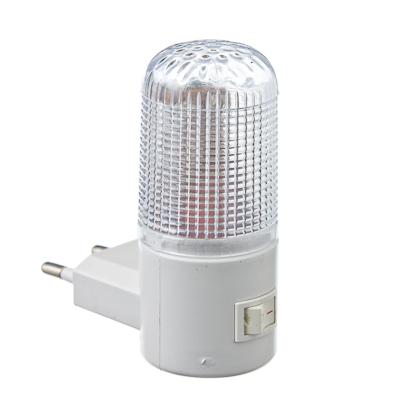 Ночник светодиодный с выкл., 220В, 0,5Вт, 8х7х3см, 4 LED,  пластик (920-014)