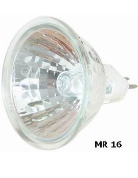 Лампа галоген. Camelion MR16   20W 12V  GU5.3  (Эл.лампа галоген. с защ.стеклом)
