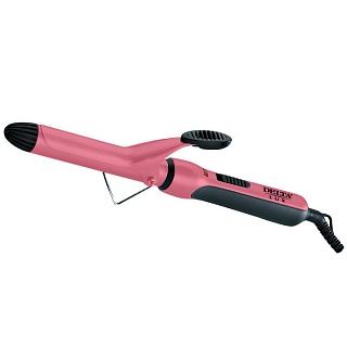Щипцы для волос DELTA LUX DL-0627, керам. покрытие, d25 мм, розовый, (24/уп))