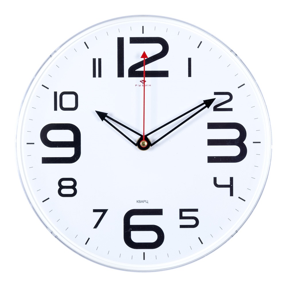 Часы настенные СН 2524 - 005 белый Классика круглые (25x25) (10)