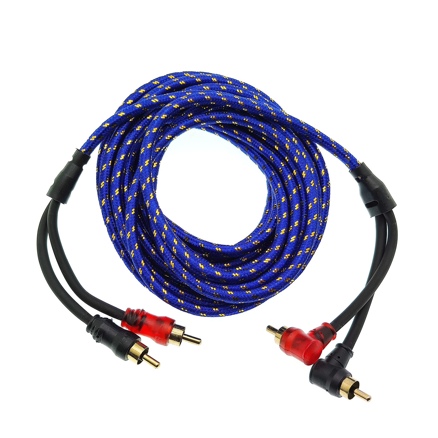 Набор кабелей для автоакустики TDS TS-CAD08 Кабель аудио в оплётке (2RCA-2RCA, 5м)