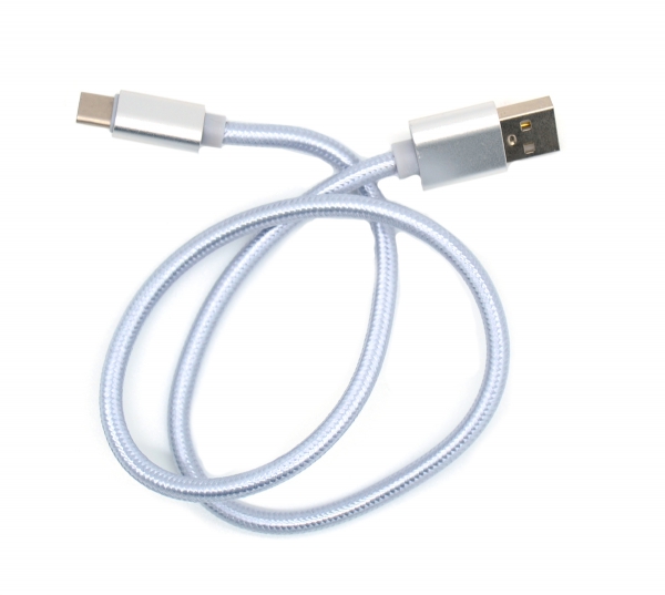 Кабель USB - TYPE C Орбита OT-SMT16 (KM-82) в тканевой оплётке (2A , 0.4м)