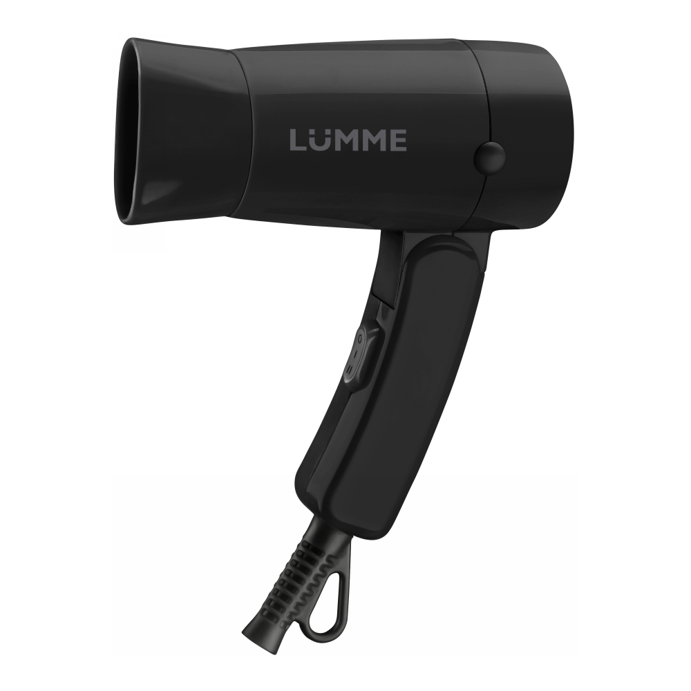Фен   LUMME LU-1054 чёрный жемчуг (1000Вт, 2реж, складн ручка, концентр) (10/уп)