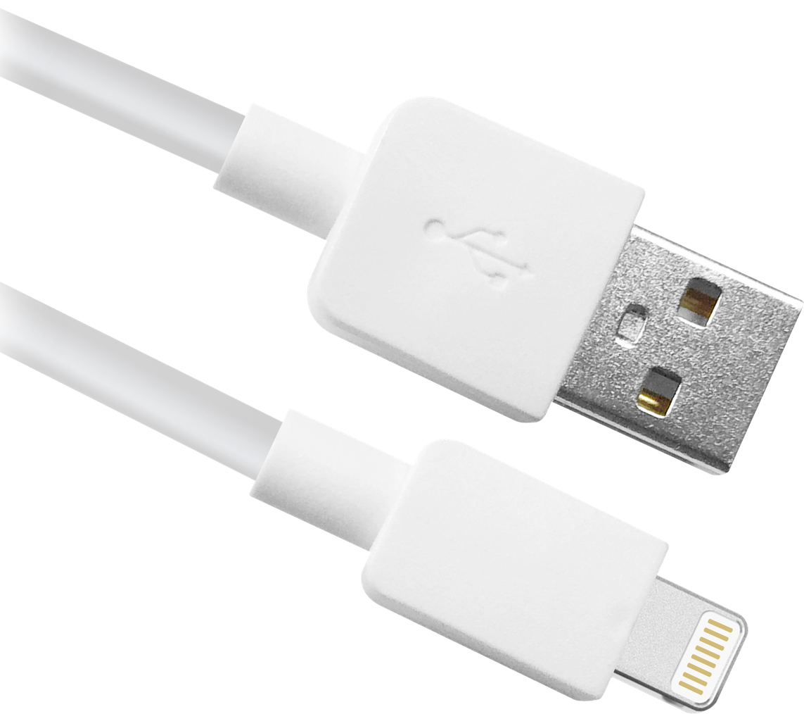 Кабель USB ACH02-01L  AM-Lightning, белый 1м пакет DEFENDER