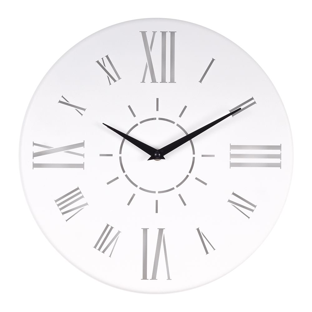 Часы настенные СН 3231 - 001 из металла, d=32 см, белый "Классика" (10)