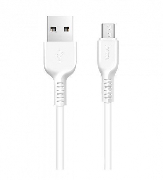 Кабель USB - micro USB HOCO X13 Белый  2.4A,1м