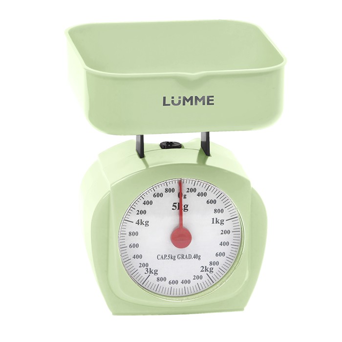 Весы кухонные LUMME LU-1302 зеленый нефрит (механич, 5 кг/40г) 12/уп