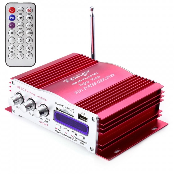 Усилитель звука HY3001 (4х20Вт, USB, SD, FM, пит 12V)
