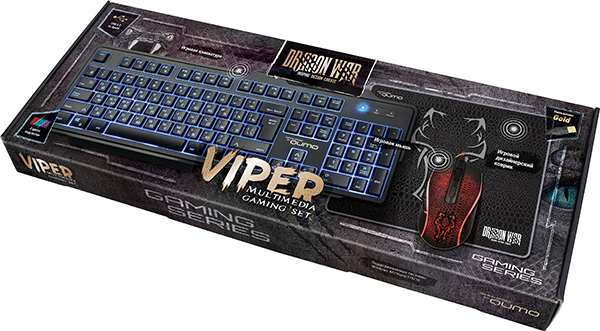Комплект Qumo Viper K29/M29 клавиатура K29 + мышь M29 + коврик , игровые