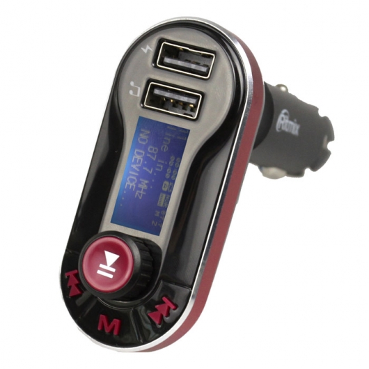 Авто FM модулятор RITMIX FMT-A780 с дисплеем, USB,microSD +пульт