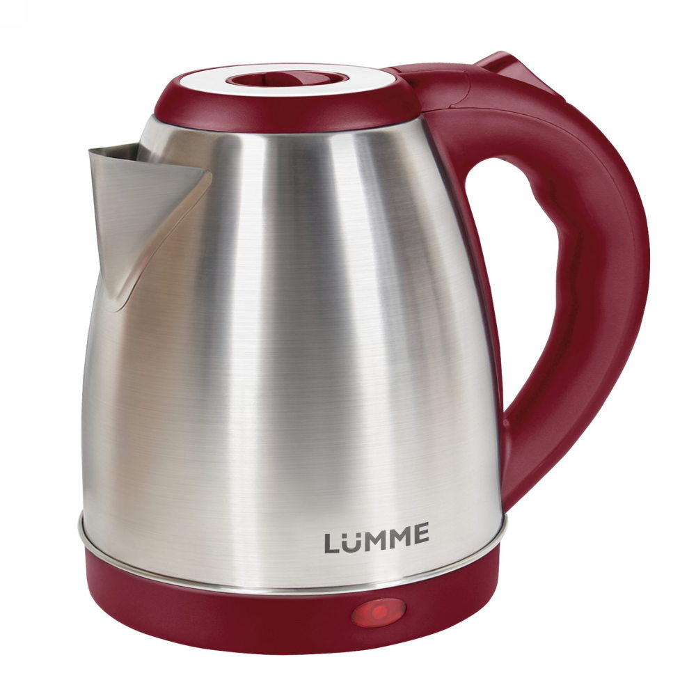 Чайник LUMME LU-146 сталь, красный (1500Вт, 1,7 л,)  8/уп