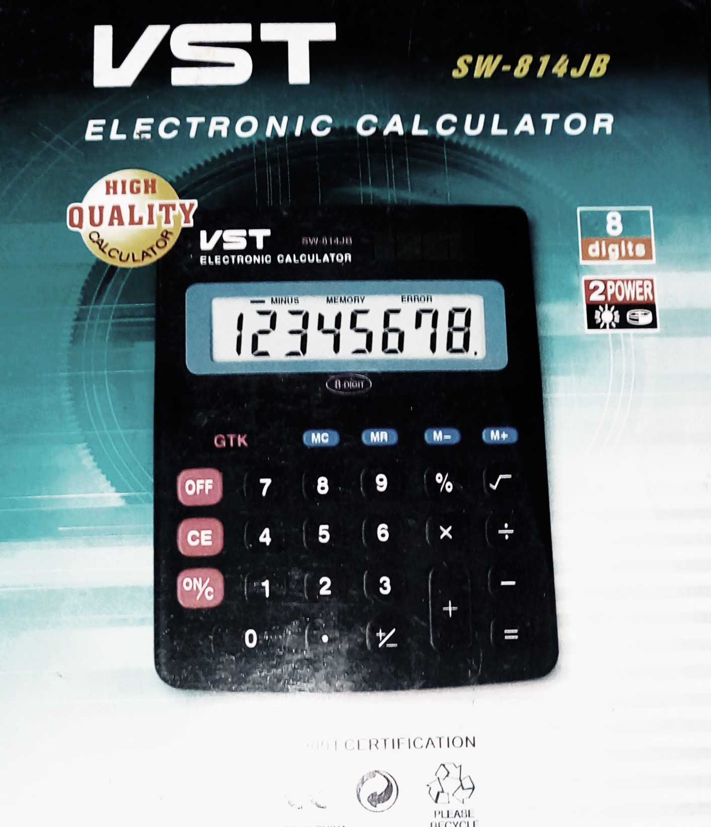 калькулятор VST  SW-814JB 8разр/2пит
