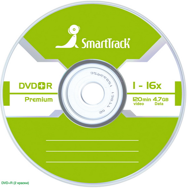 диск SMART TRACK DVD+R 4,7Gb 16x Slim (5)