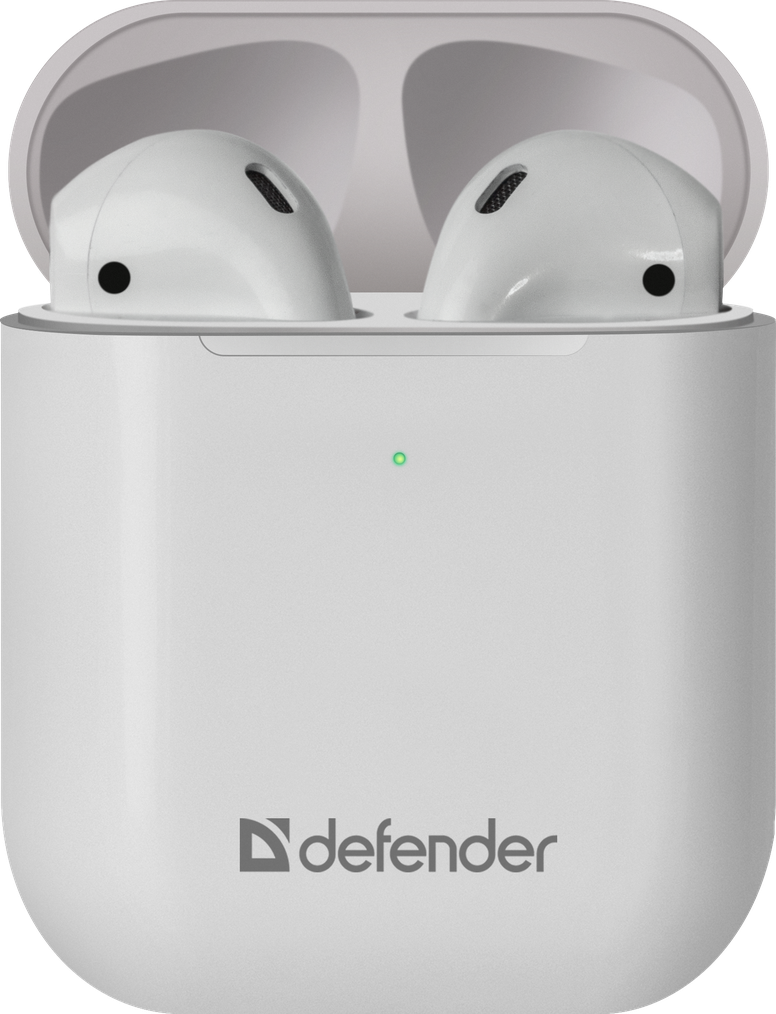гарнитура Defender Twins 631 белый,,беспроводная TWS,Bluetooth