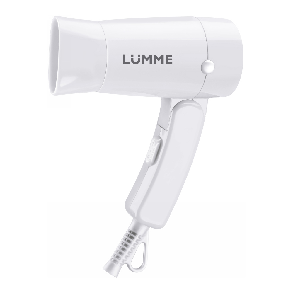 Фен LUMME LU-1054 белый жемчуг (1000Вт, 2реж, складн ручка, концентр) (10/уп)