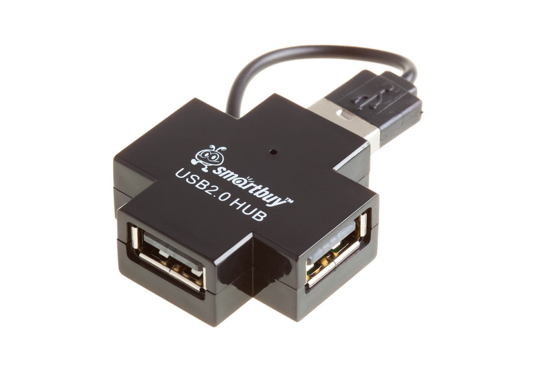 USB - Xaб SmartBuy 4 порта (SBHA-6900-K) Black