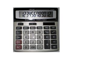 Калькулятор BASIC LRD-342 (12 разр./ 2 пит./ 135*158)