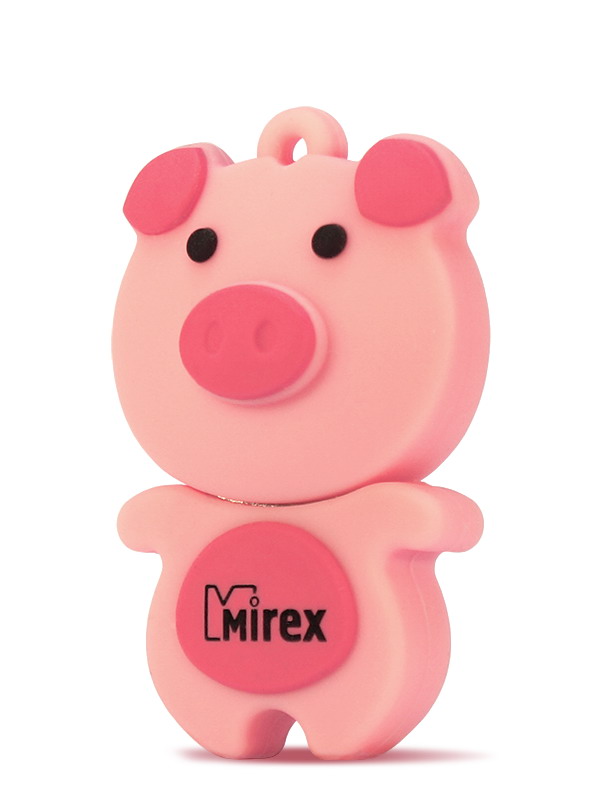 USB2.0 FlashDrives 8Gb Mirex PIG PINK Свинка