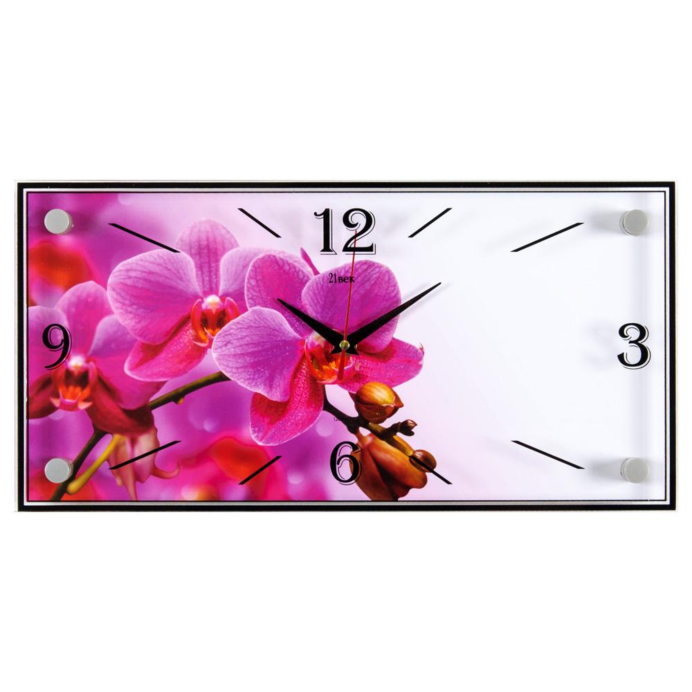 Часы настенные СН 1939 - 800 Орхидеи прямоугольн (19x39)