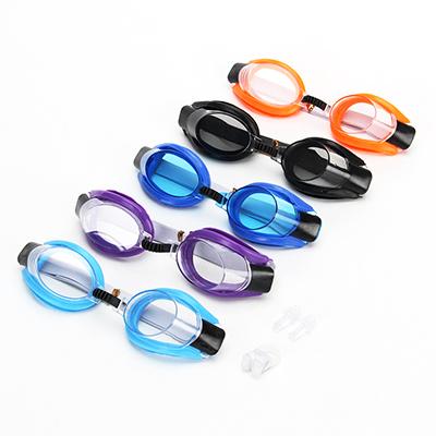 Очки детские для плавания+заглушки для ушей+прищепка для носа, ПВХ+пластик+резина, 5 цветов