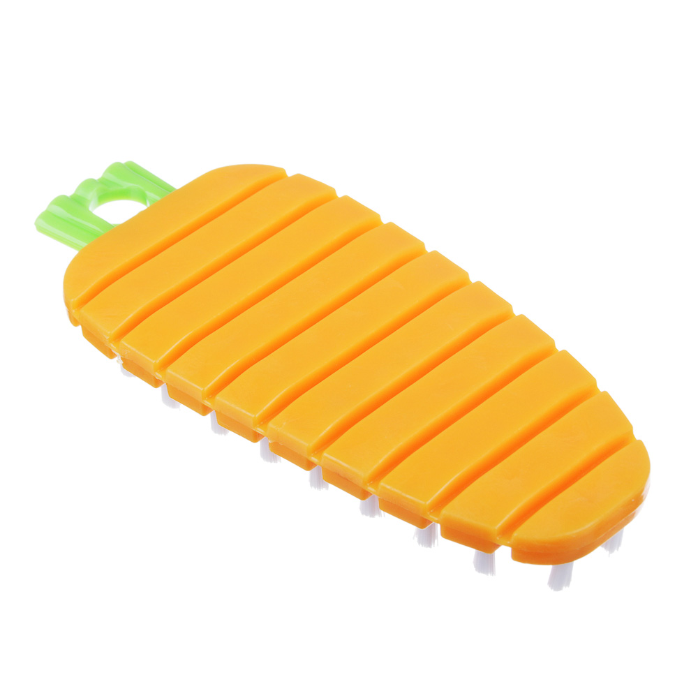 Щетка универсальная в виде морковки, пластик, 13,5x6x2см