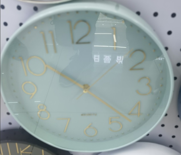 Часы настенные MAX-SAG78-01-2 зелёный (диаметр 30см, круглые)