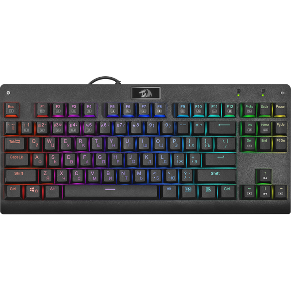 Клавиатура DEFENDER Dark Avenger RU,RGB подсветка,компактная Redragon