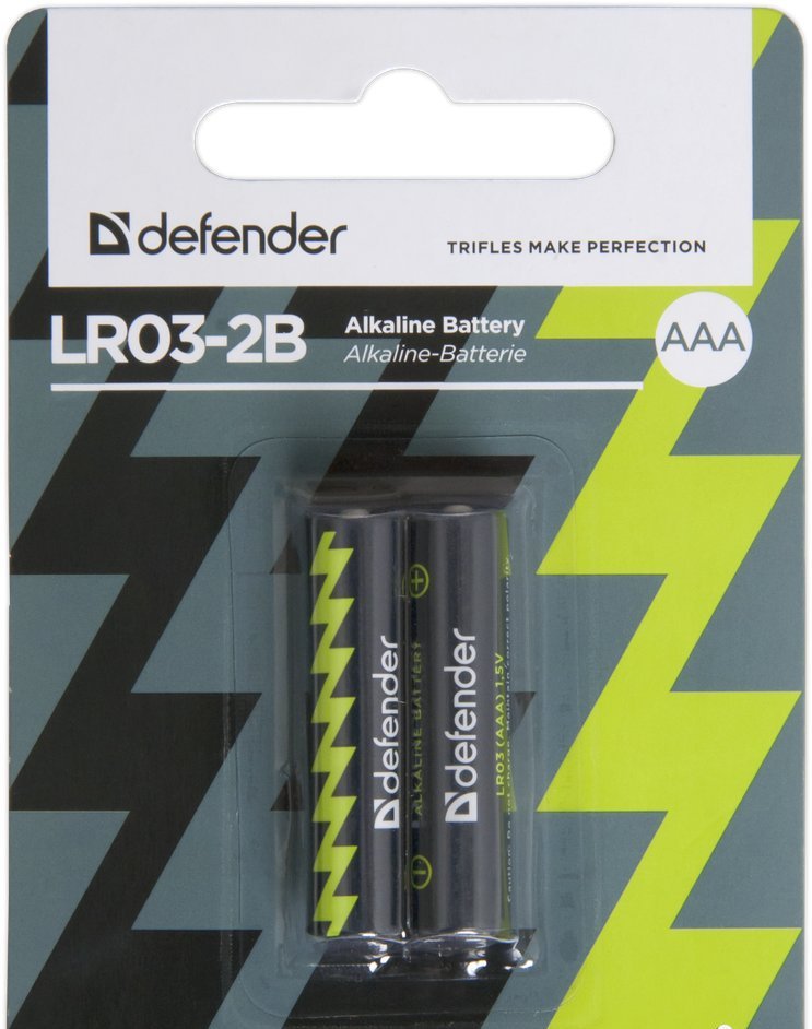 Бат LR3            Defender  в блистере BL-2  (24шт) (576шт)