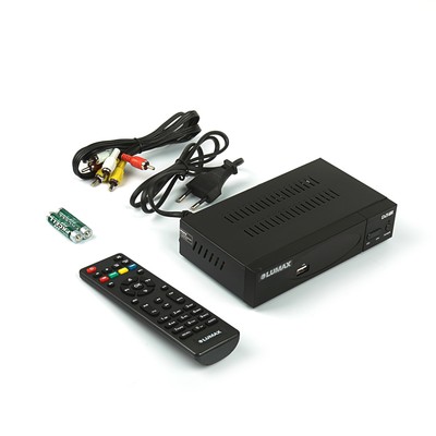 Цифровая TV приставка (DVB-T2) Lumax DV3208HD (GX3235S, мет, диспл, 3кн, Wi-Fi, YouTube, IPTV,бп)