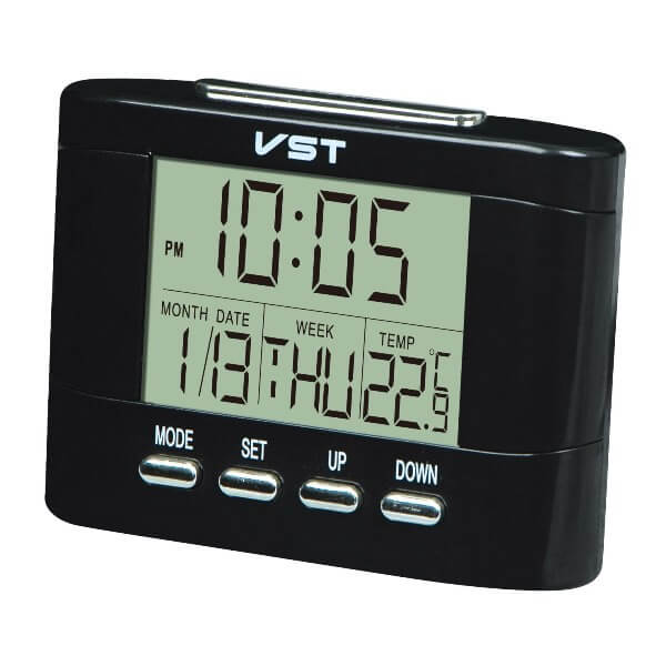 часы настольные VST-7051T  (будильник, температура, дата)