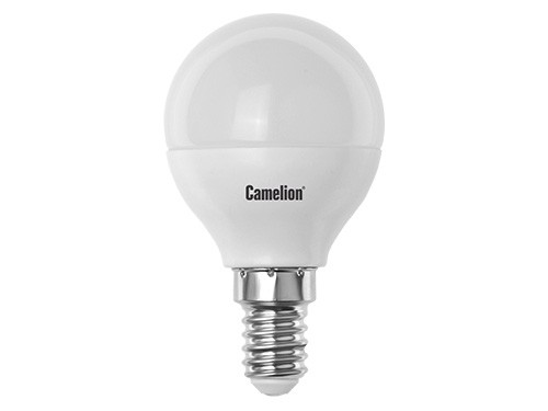Эл. лампа светодиодная Camelion LED-G45- 7W-/865/E14(Шар 7Вт 220В, аналог 60Вт) уп.1/10/100