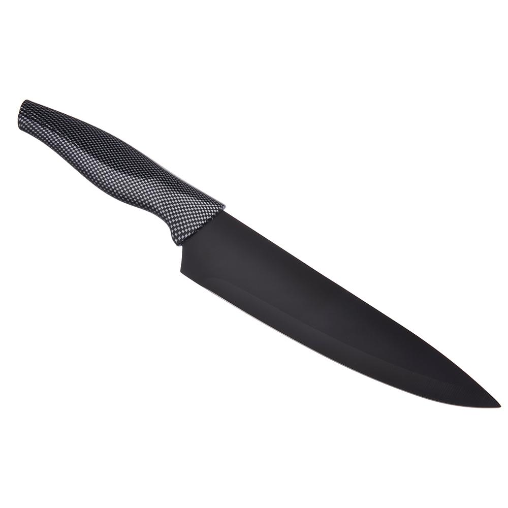 Нож кухон. Карбон Нож кухонный шеф 17,5см, нерж.сталь с антиналипающим покрытием