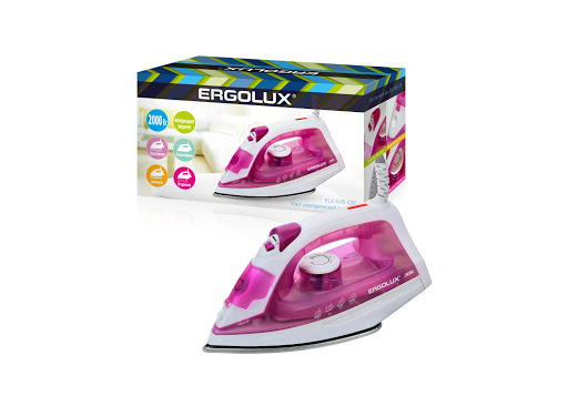Утюг ERGOLUX ELX-SI05-C39 фиолетовый/белый 2000 Вт, паровой, тефлон, 220-240В (8шт/уп)