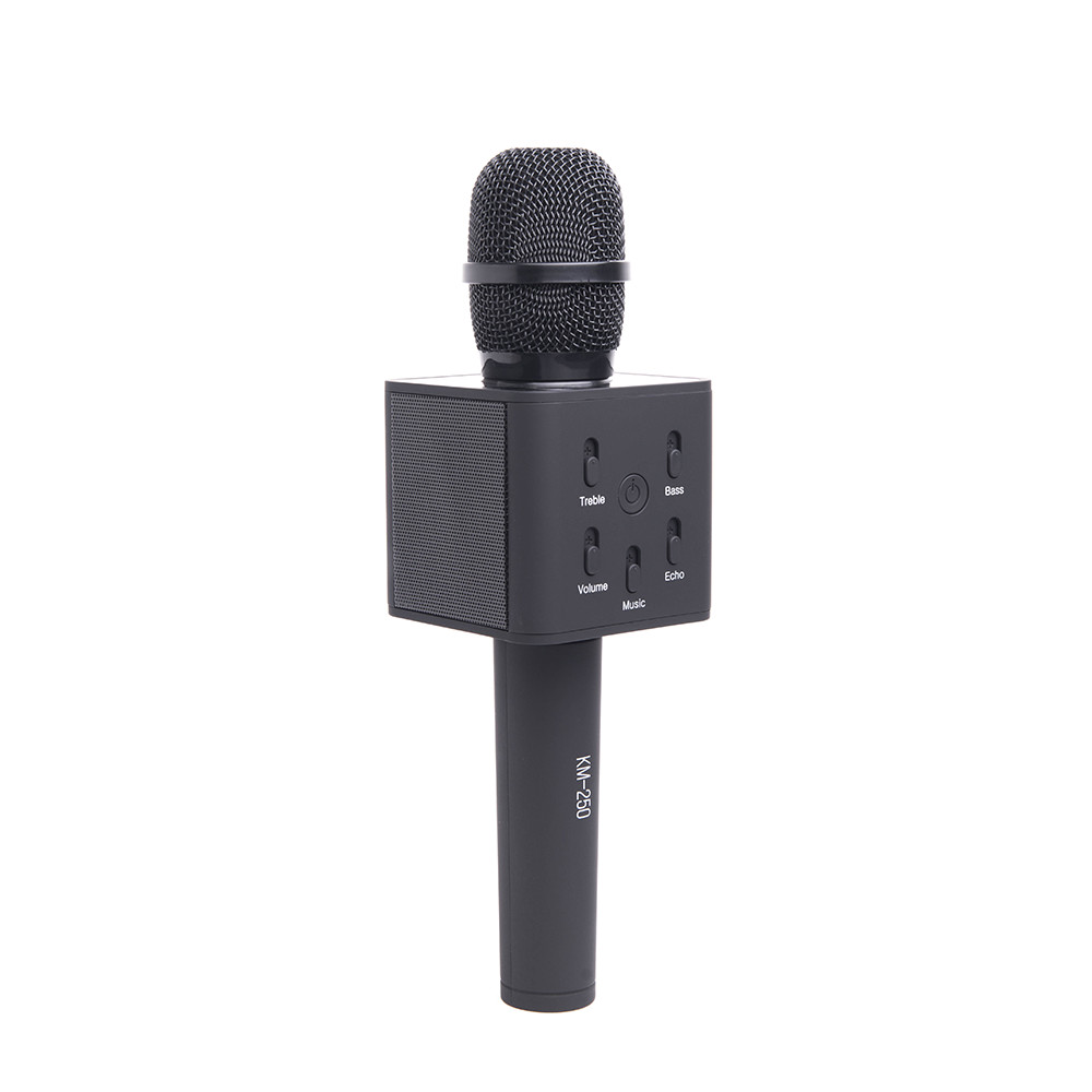 Микрофон Atom KM-250, беспроводной, 10Вт, АКБ 1800мА/ч, BT (до10м), USB
