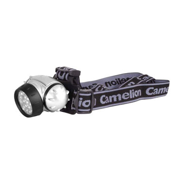 Фонарь  Camelion LED 5310-7F3 (налобный, металлик, 7LED, 3 режима, 3хAAA в комплекте, блисте
