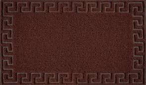 Коврик Spongy Меандр 50х80 см, коричневый, SUNSTEP