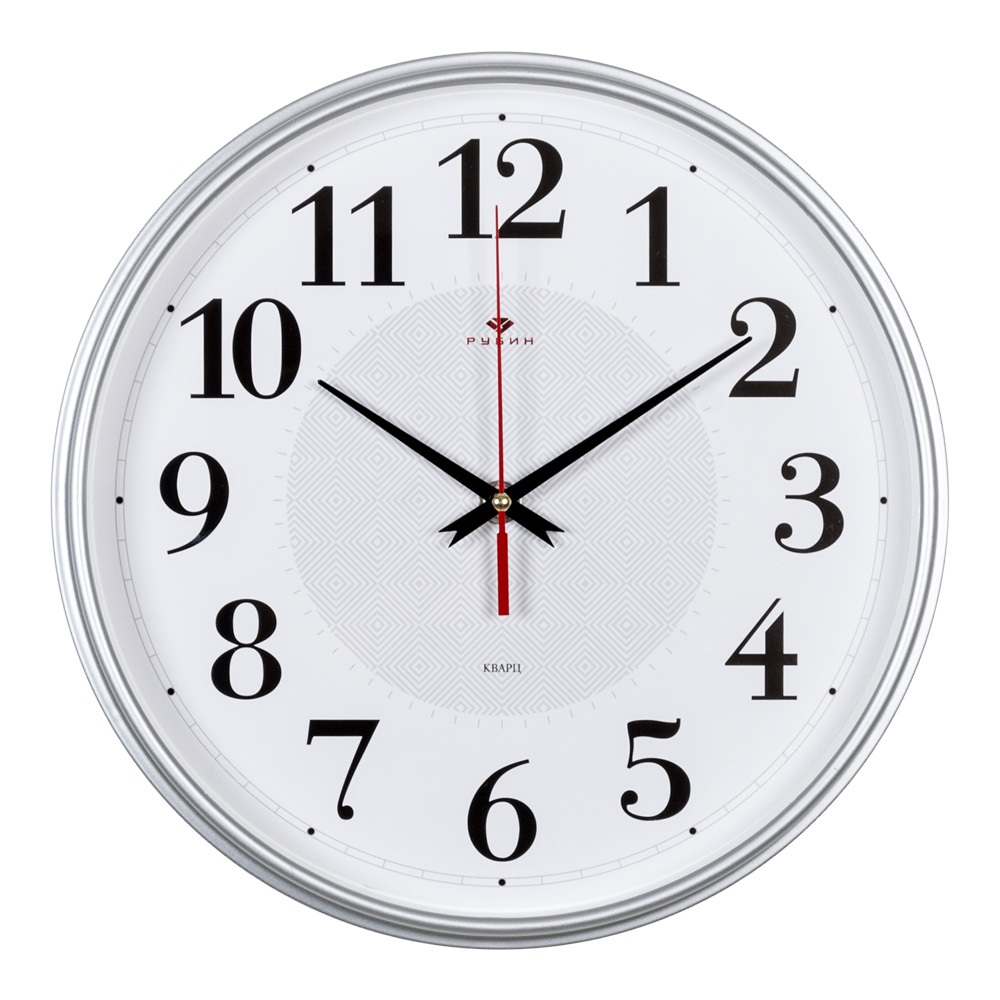 Часы настенные СН 2940 - 105 Серебрянные ромбы круглые (29х29) (10)