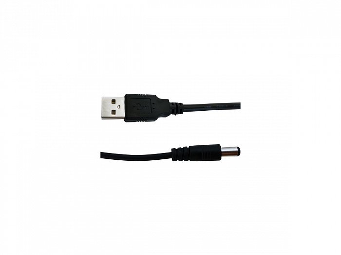 Шнур питания 5v от USB для приставок  - USB штекер - разъем 2,1х5,5мм SELENGA 1,5м. в упаковке