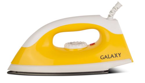 Утюг Galaxy GL 6126 желтый (1400Вт, антиприг покр, сухая глажка) 6/уп