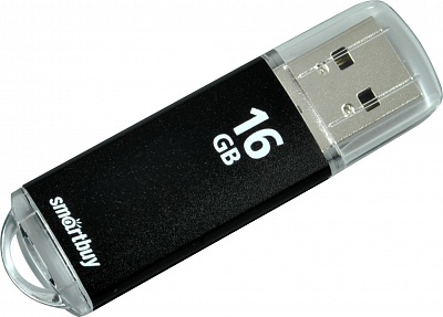 USB2.0 FlashDrives16Gb Smart Buy V-Cut Black