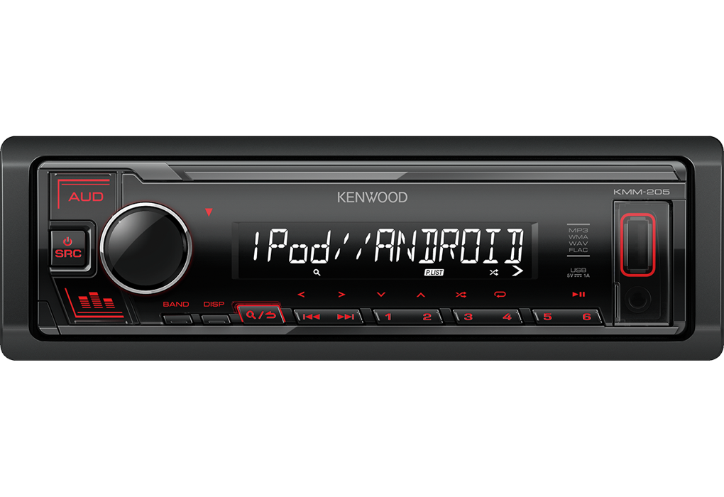 Авто магнитола  KENWOOD KMM-205  (MP3/WMA)