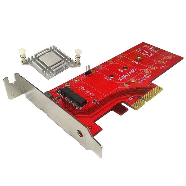 Адаптер Smartbuy DT-129A для M.2 M-Type SSD в PCIe 4 x4 с радиатором