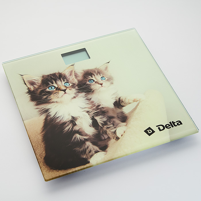 Весы напольные DELTA D-9228 "Котята"  (электронные, до 150 кг) 6/уп