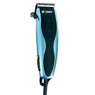 Машинка для стрижки DELTA DL-4012 голубой 10 Вт, регулировка длины волос, 4 насадки (24)