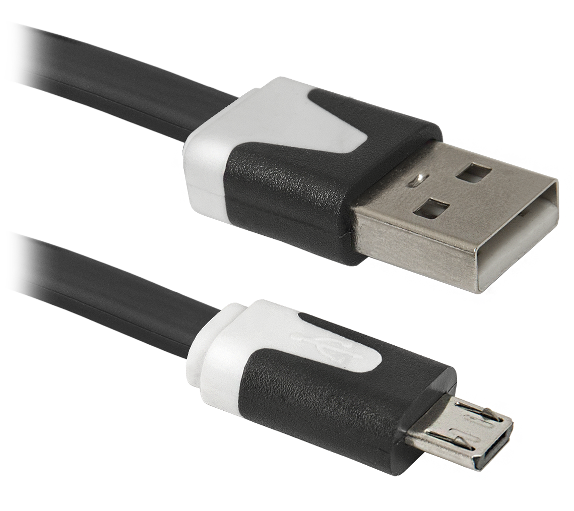 Кабель USB08-03Р USB 2.0 белый, AM-MicroBM, 1м DEFENDER