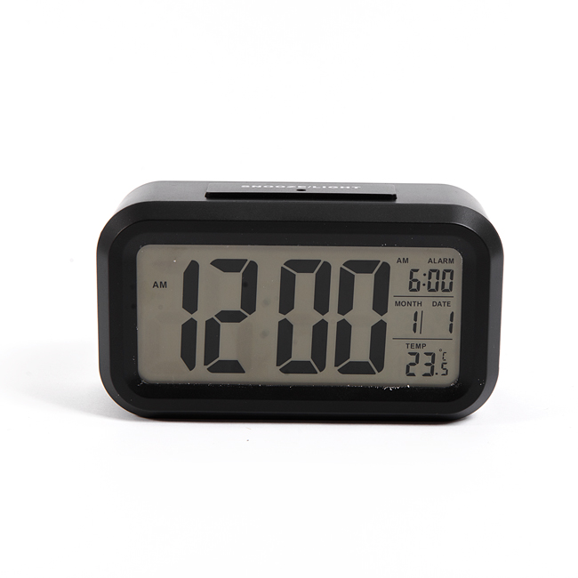 Часы настольные  Сигнал EC-137B чёрн (электронные, дата, будильник, темпер., подсветка)